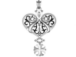 Подвеска Сердце 3D модель