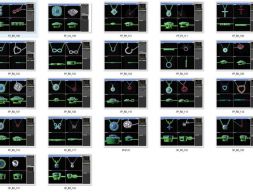 Коллекция- Кулоны Объемные-0001-3dm без камней-19 Файлов 3D модель