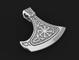 Кулон Славянский Топор 02 3D модель