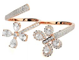 Flowery Diamond два пальца 3dm stl визуализирует детали 3D модель