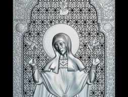 59 РЕЛИГИЯ ИКОНА Св. София3D STL Модель для 3D-модели на станке с ЧПУ