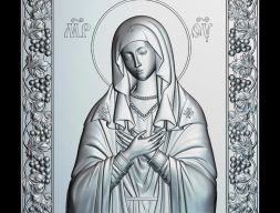 91 РЕЛИГИЯ Икона Божией Матери Умиление 3D модель