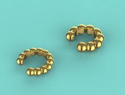 Серьги-манжеты Sphere Beaded Ear Cuff 3D модель 3D модель
