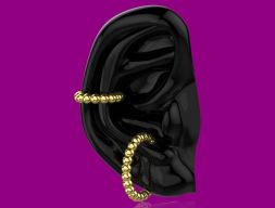 Серьги-каффы Sphere Beaded Ear Cuff 3D Модель 3D модель