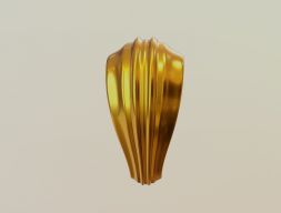 Рифленая подвеска диаметром 3 мм 3D модель