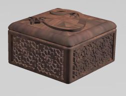 HM004 ОТТОМАНСКАЯ ЮВЕЛИРНАЯ ШКАТУЛКА Модель для 3D печати Модель для 3D печати