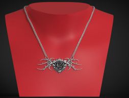 Подвеска с розой 3D модель