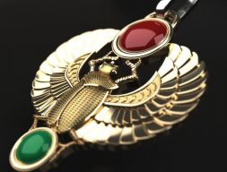 Кулон Крылатый скарабей классическая 3D модель