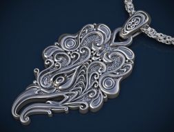 Кулон "Скифский грифон" 3D модель