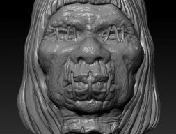 Кулон с усохшей головой 3D модель