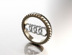Подвеска с логотипом Audi 3D модель
