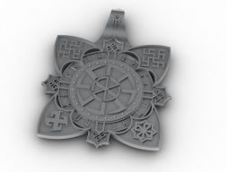 Славянский знак из stl файла 3D модель