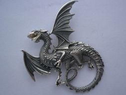 Кулон Whitby Wyrm Dragon 3D модель