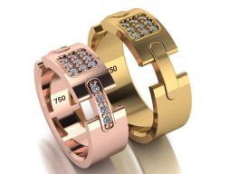 набор колец 38 collection1 модель для 3D печати