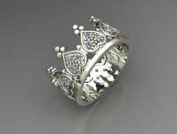 Кольцо Crown 2 3D модель