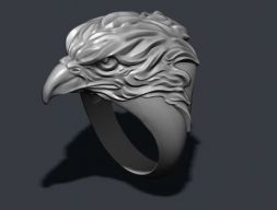 Кольцо с орлом 3D модель