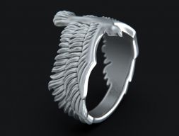 Кольцо с орлом 3D модель