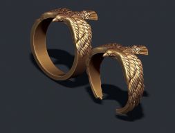 Пакет колец Eagle 3D модель
