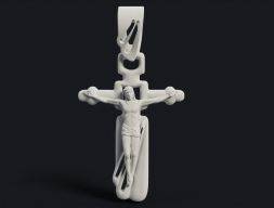 Подвеска с распятием 3D модель