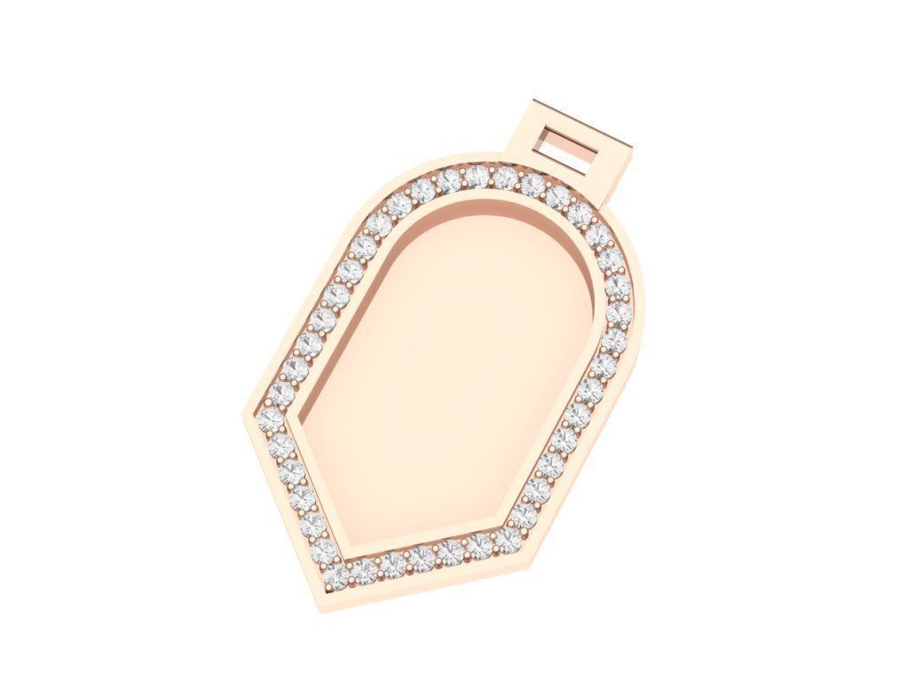 Жетон для собаки 3D модель