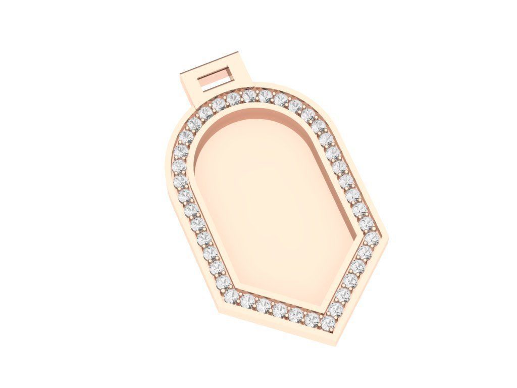 Жетон для собаки 3D модель