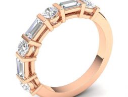 Помолвочное кольцо с бриллиантами 60 3D модель