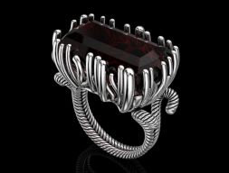 Модное кольцо 3D модель