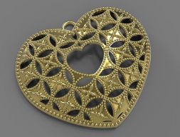 СЕРДЦЕ КУЛОН 3D модель