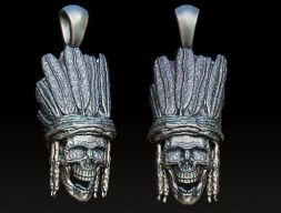 Модель индийского вождя, напечатанная на 3D-принтере