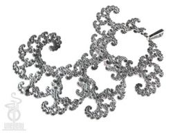 Кружевной кулон Intricate Spirals Fractal 3D модель