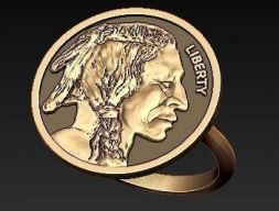 индийское кольцо 3D модель