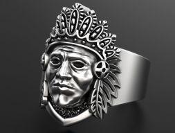 Индийское кольцо 3D модель