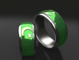 Исламское помолвочное кольцо 3D модель