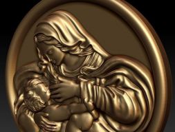 Кулон Мадонна 3D модель