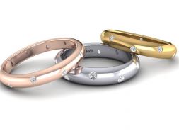 Ювелирное помолвочное кольцо Tiffany ETOILE Мужское маленькое кольцо шириной 21 мм 3D модель