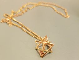 MILOSAURUS Tetrahedral 3D Star of David Pendant 3D модель