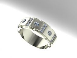 Mens wedding ring 3D print model