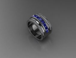 Men Women rings 0010by 3D print model