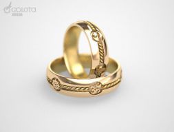 Мультикультурализм помолвочные кольца - оригинальная модель для 3D печати