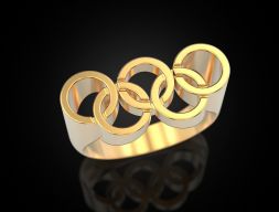 Олимпийское кольцо 3D модель