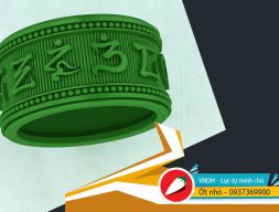 Кольцо Ом Мани 3D модель