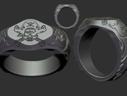 Пиратское кольцо 3D модель