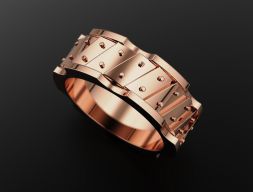 Пластинчатое кольцо 2 3D модель