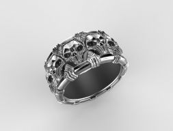 R-18 Ring Skull 3D модель 3D модель