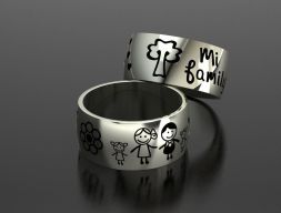 Модель Ring Family 3D-печать