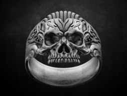 Кольцо для черепа для байкеров 78 3D модель