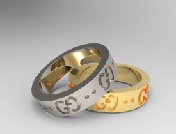 Кольцо Gucci 3D модель 3D модель