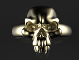 кольцо череп 3D модель
