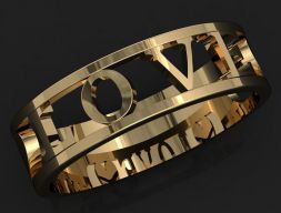 Кольцо Любовь 3D модель