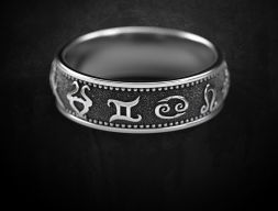 Модное кольцо Ring of the Zodiacs много размеров 223 3D модель